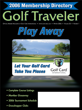 Complete Course Listings • Member Giveaway