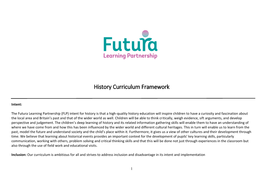 History Curriculum Framework