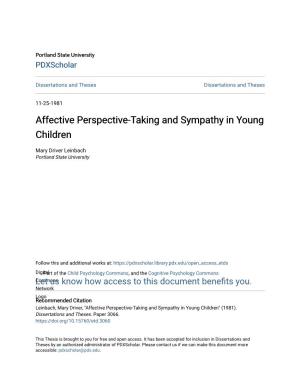 Affective Perspective-Taking and Sympathy in Young Children