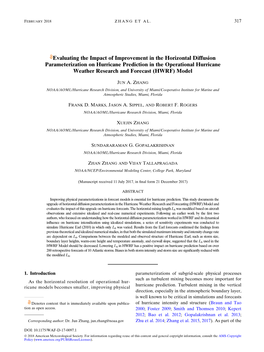 Evaluating the Impact of Improvement in the Horizontal Diffusion