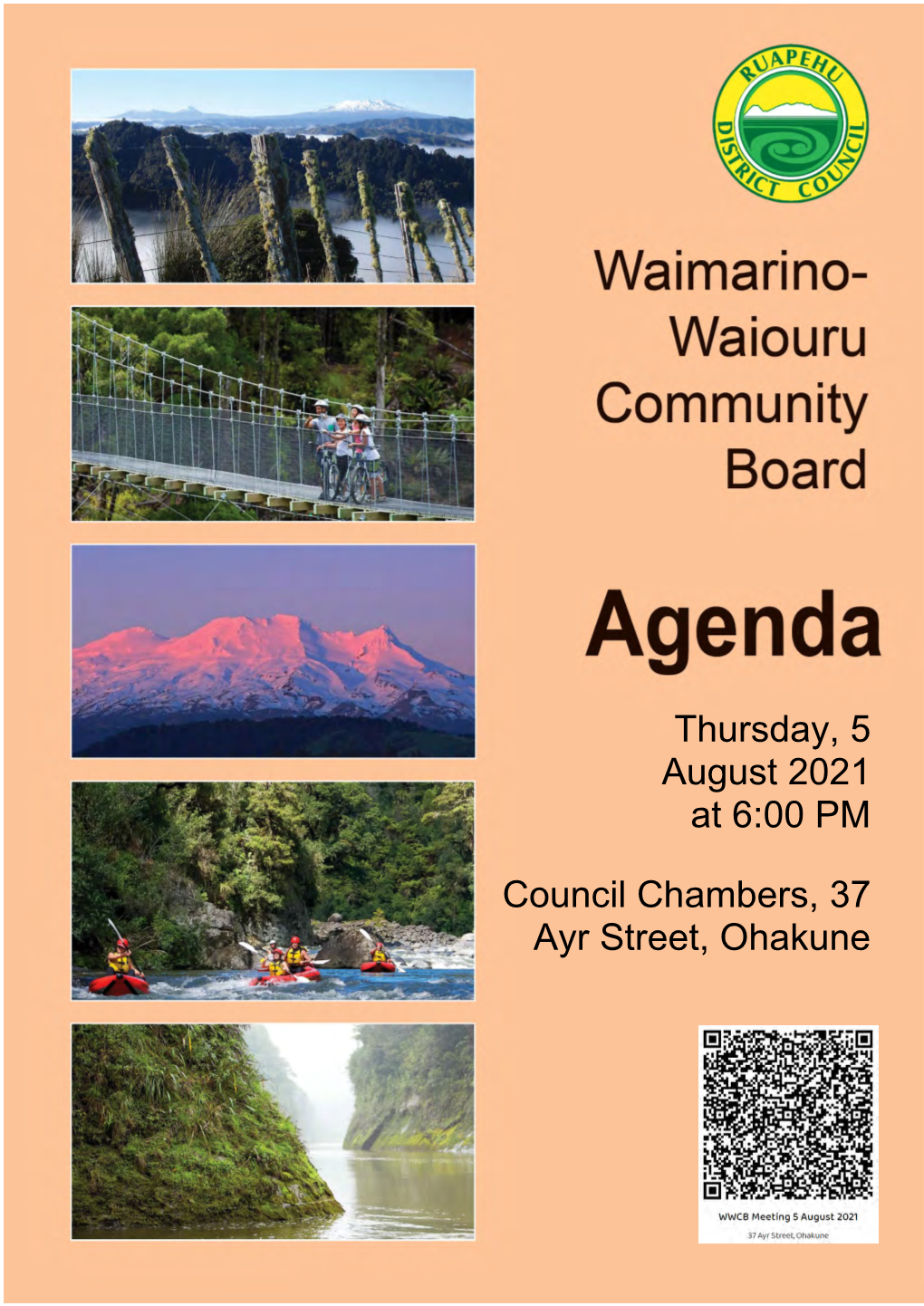 05 August 2021 Agenda