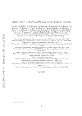 White Paper: ARIANNA-200 High Energy Neutrino Telescope