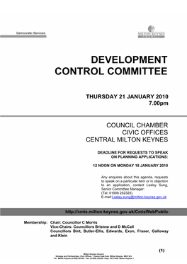 Development Control Committee