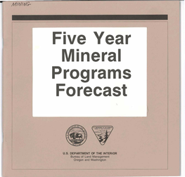 Five Year Mineral Programs Forecast