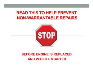 Engine Failure Analysis and Tips Job Aid