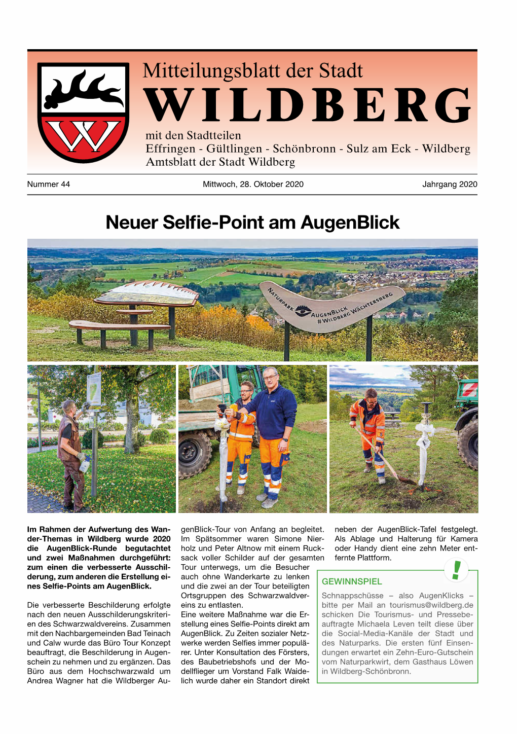 Neuer Selfie-Point Am Augenblick