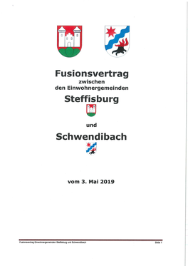 Fusionsvertrag Steffisburg Schwendibach