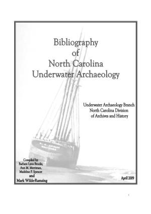 Bibliography of North Carolina Underwater Archaeology