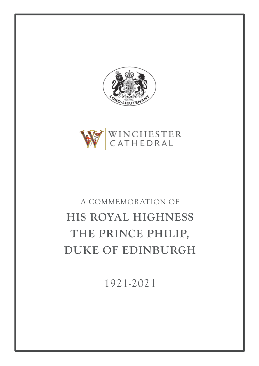 His Royal Highness the Prince Philip, Duke of Edinburgh