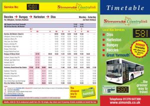 581 Timetable from 3Rd Jan 2017