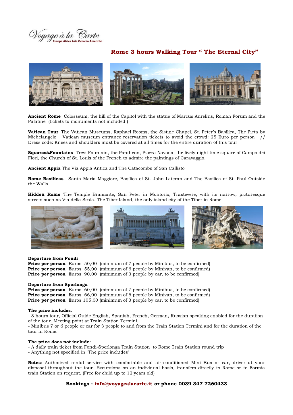 Rome 3 Hours Walking Tour “ the Eternal City” A