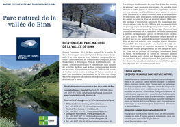 Parc Naturel De La Vallée De Binn Sont Si Bien Conservés Que Le Site Est Reconnu D‘Importance Nationale