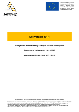 Analysis of Level Crossing Safety in Europe and Beyond