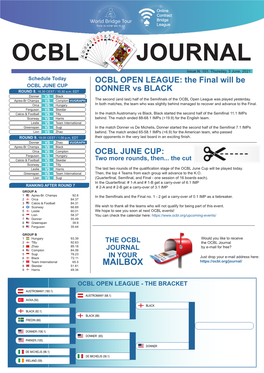 The Ocbl Journal in Your Mailbox