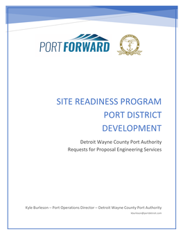 Site Readiness Program Port District Development
