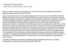 Transient Visual Loss – Valerie Biousse, MD and Nancy J