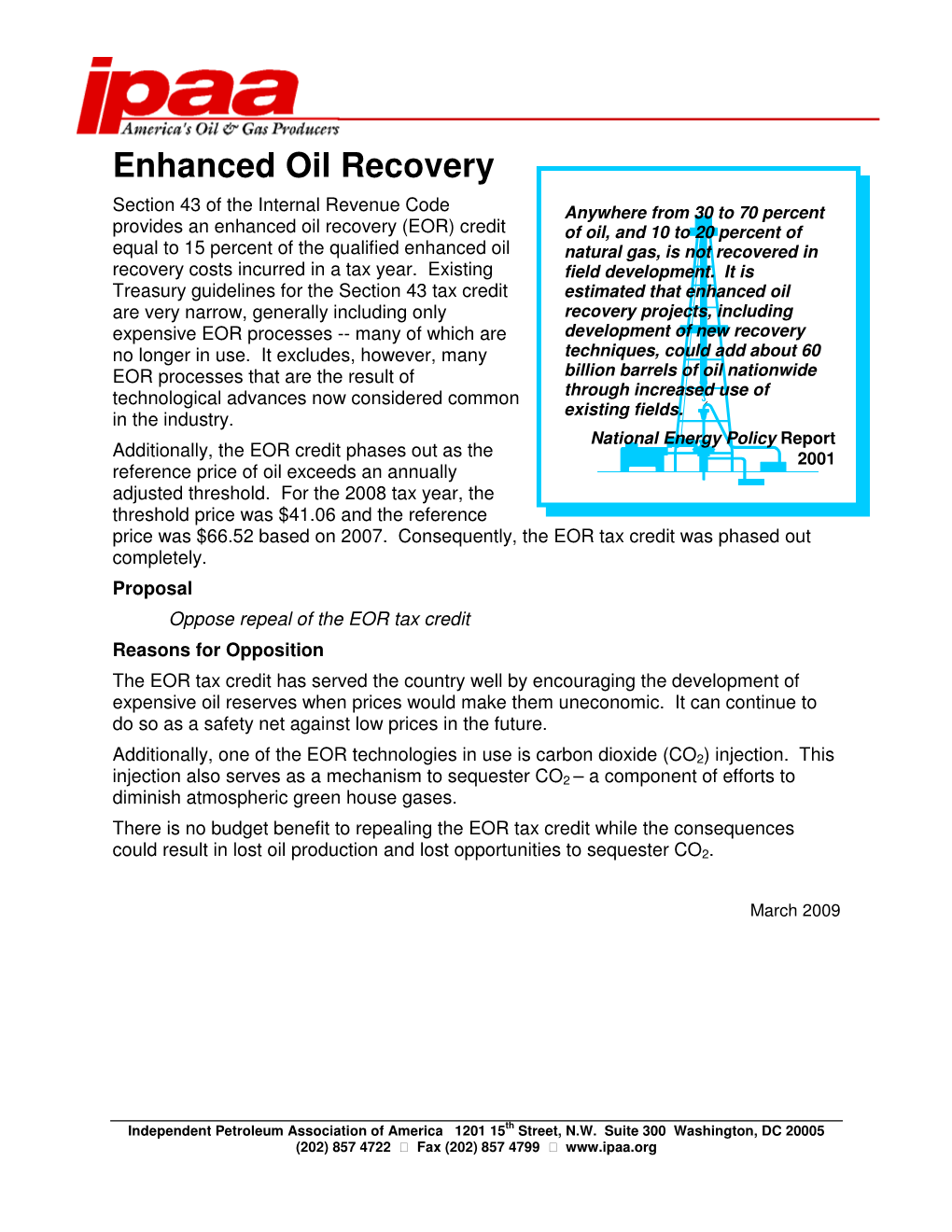 Enhanced Oil Recovery