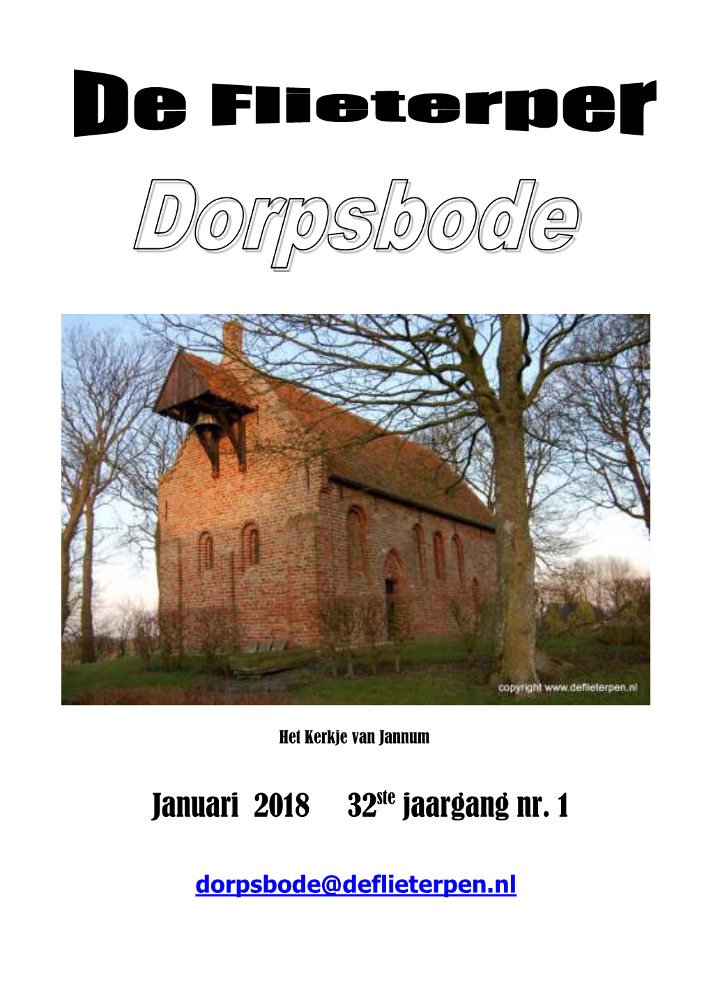 Januari 2018 32Ste Jaargang Nr. 1