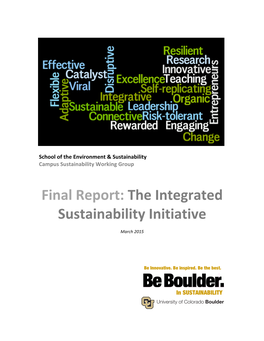 The Integrated Sustainability Initiative