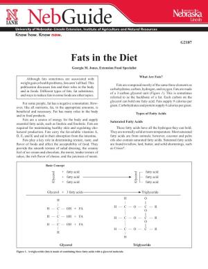 Fats in the Diet Georgia M
