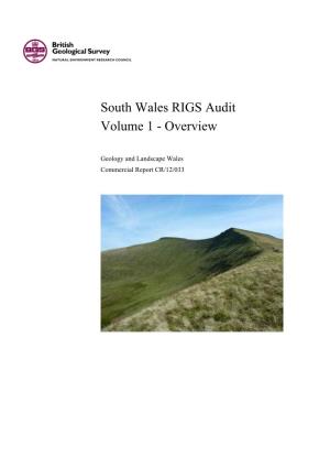 South Wales RIGS Audit Volume 1