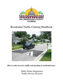 Residential Traffic Calming Handbook