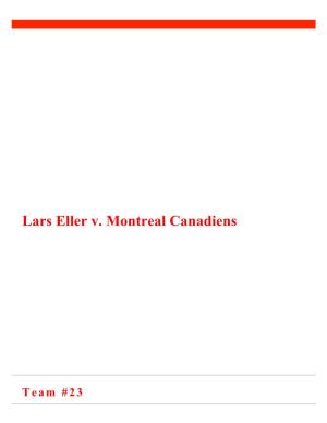 Lars Eller V. Montreal Canadiens