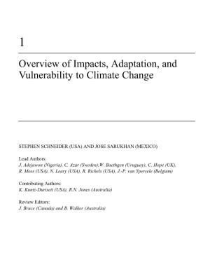 Overview of Impacts, Adaptation, and Vulnerability to Climate Change