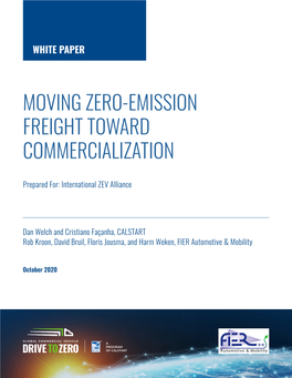 Moving Zero-Emission Freight Toward Commercialization