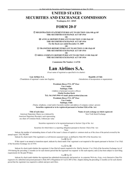 Lan Airlines S.A. (Exact Name of Registrant As Specified in Its Charter)
