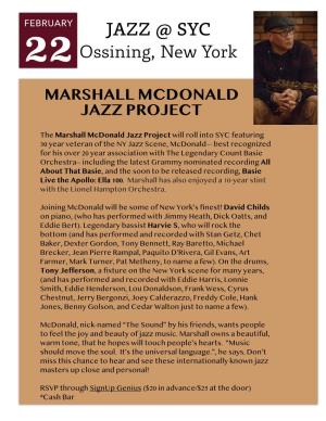 Marshall Mcdonald Jazz Project