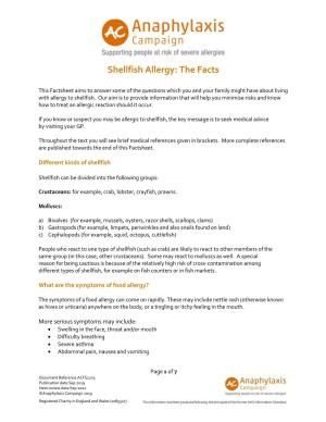 Shellfish Allergy: the Facts