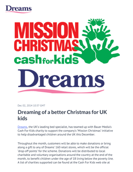 Dreaming of a Better Christmas for UK Kids