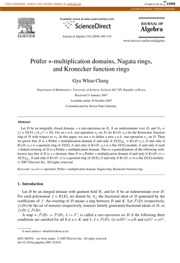 Multiplication Domains, Nagata Rings, and Kronecker Function Rings