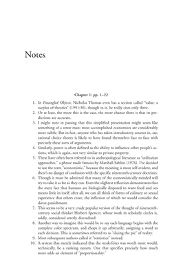 Chapter 1: Pp. 1–22 1. in Entangled Objects, Nicholas Thomas Even Has