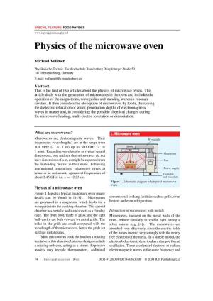Physics of the Microwave Oven