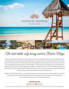 The Ideal Adults-Only Luxury Resort in Riviera Maya