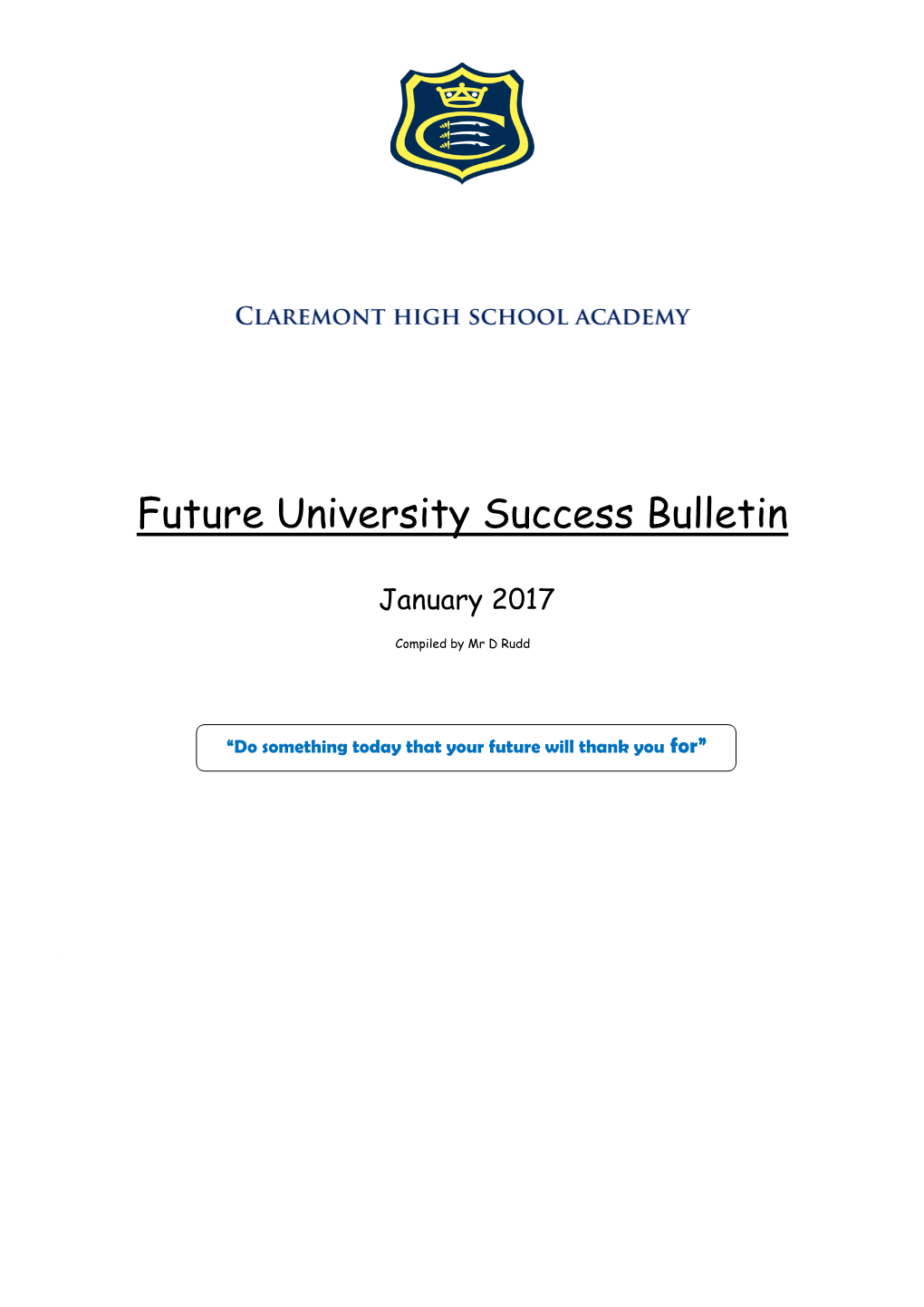Future University Success Bulletin