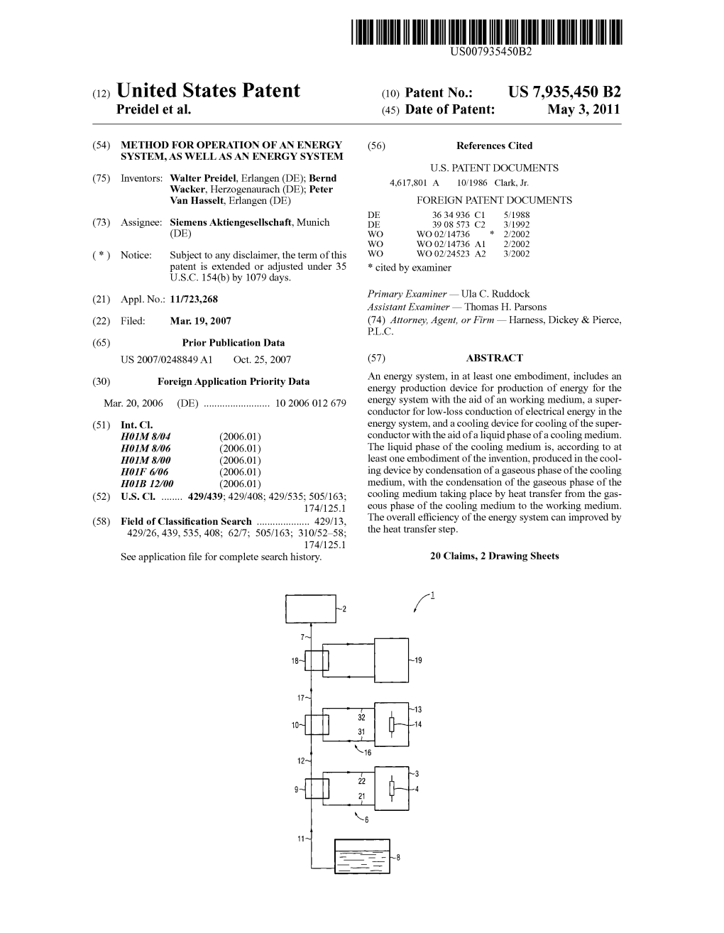 (12) United States Patent (10) Patent No.: US 7,935,450 B2 Preidel Et Al