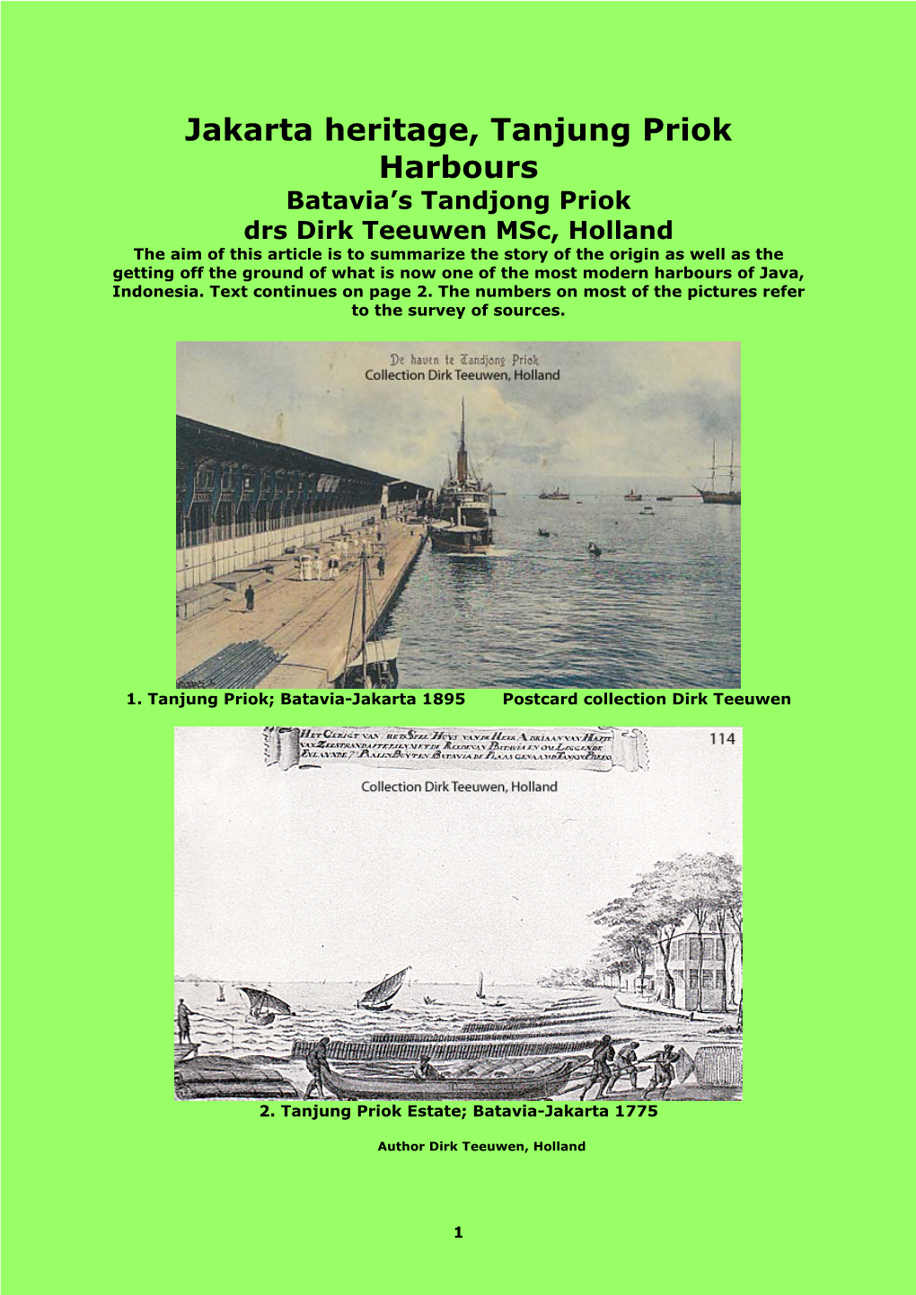 Jakarta Heritage, Tanjung Priok Harbours