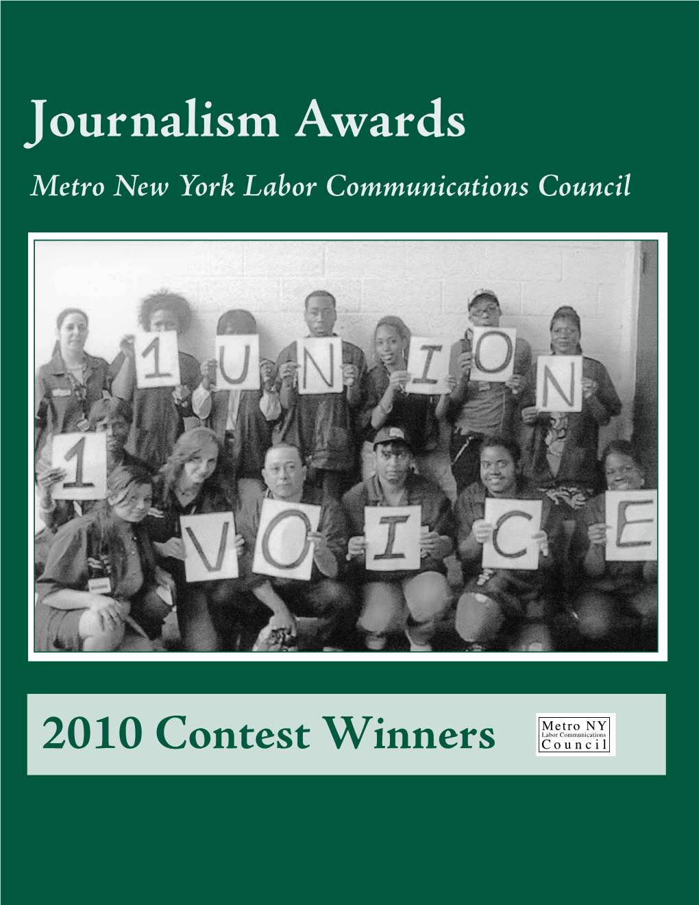 Journalism Awards Metro New York Labor Communications Council