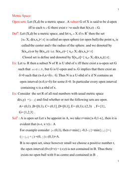 Theorem: Let X Be a Topological Space, and Let a Be a Subset of X Then a Is Closed Iff D(A) A