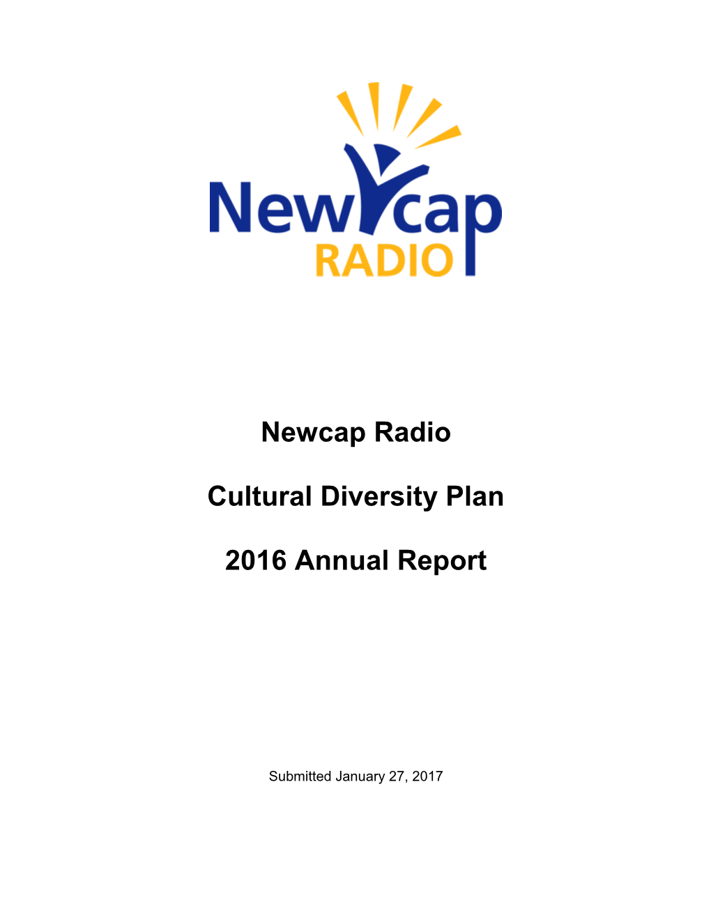2016 Newcap Radio Cultural Diversity Report