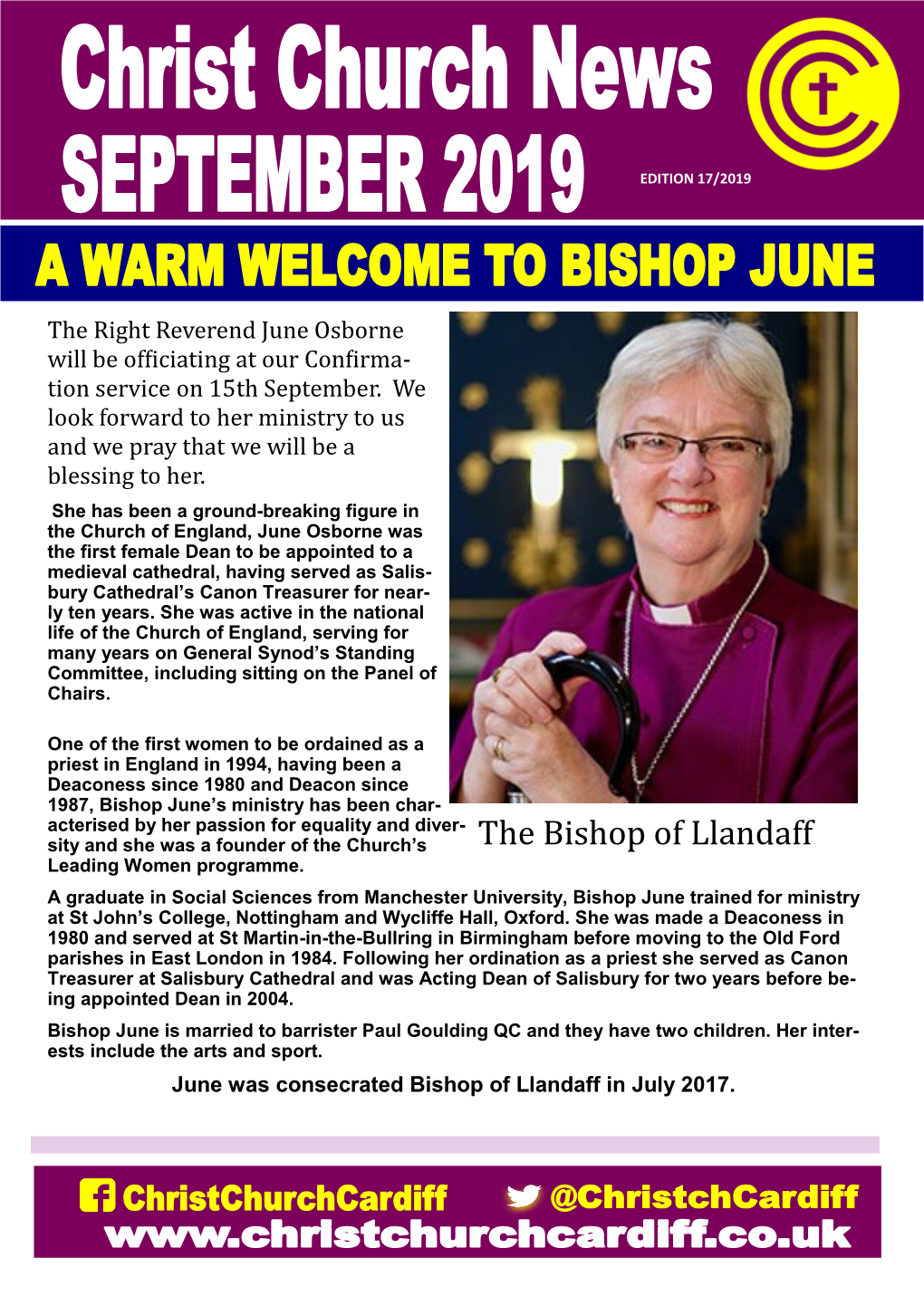The Bishop of Llandaff Leading Women Programme