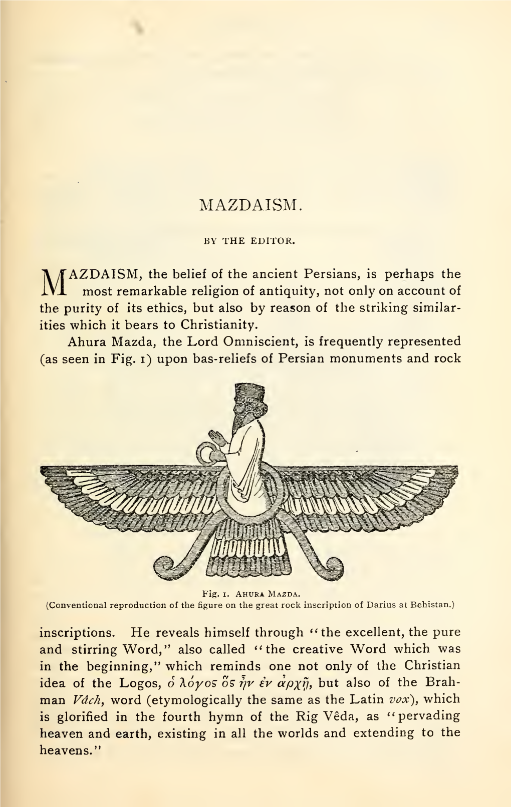 Mazdaism. the Religion of the Ancient Persians. Illustrated