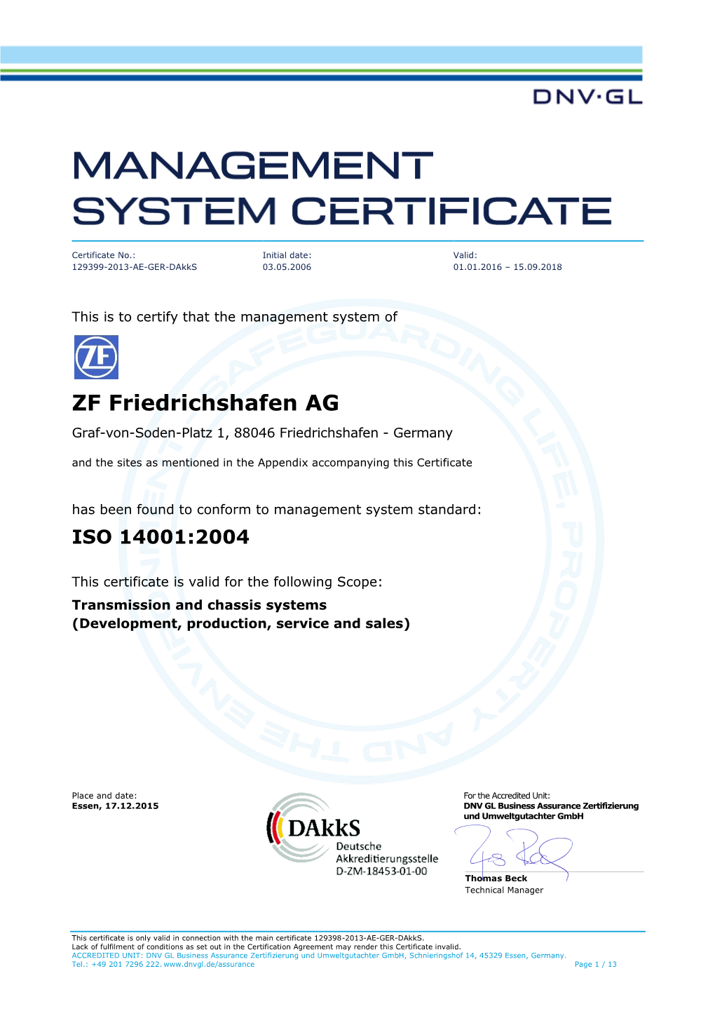 ZF Friedrichshafen AG