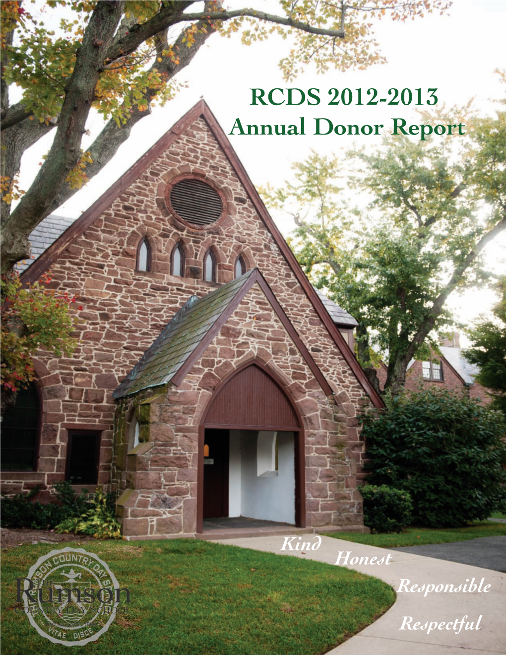 RCDS 2012-2013 Annual Donor Report