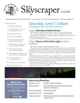 Newsletter Archive the Skyscraper June 2014