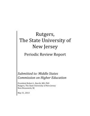 Rutgers, the State University of New Jersey: Periodic Review Report