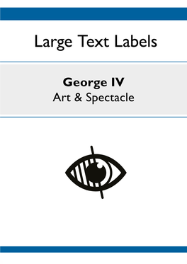 Large Text Labels